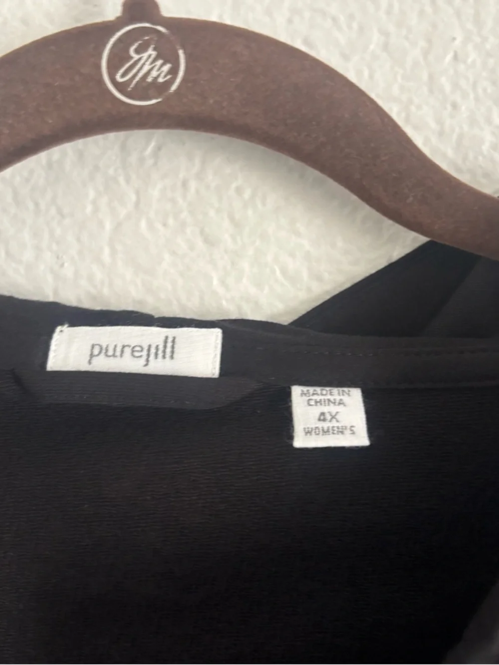 Pure J. Jill Women's Size 4X Black Full Zip Hooded Sweater